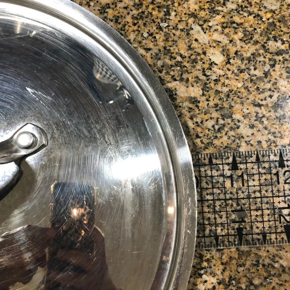 VTG REPLACMENT METAL LID APROX 10" - Picture 3 of 5